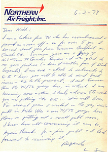 Correspondence from Lou Sullivan to Nicholas Ghosh (June 2, 1979)