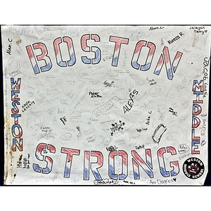 "Boston Strong" Poster from the Copley Square Memorial