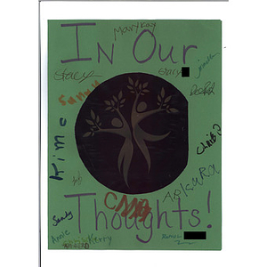 Message from members of the Cobblestone Arts Center (Farmington, New York)