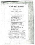 Ford Hall Meetings program, 10/29-11/5/1911