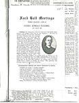 Ford Hall Meetings program, February 13, 1909