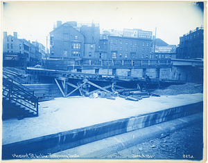 Pleasant Street incline, temporary trestle