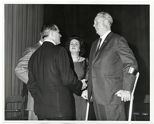 Governor John A. Volpe and Mayor John F. Collins at a St. Patrick's Day celebration