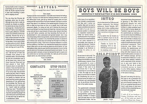 Boys Will Be Boys, No. 10 (December, 1992)