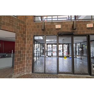 Harriet Tubman House entrance vestibule on Columbus Avenue facing northwest