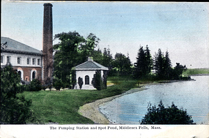 The Pumping Station and Spot Pond, Middlesex Fells: Stoneham, Mass.