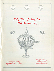 Holy Ghost Society 75th Anniversary Booklet (1998)