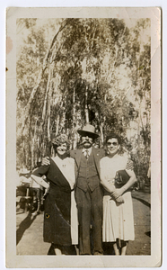 Josephine Pacheco Mello and Antonio Pacheco Mello with friend