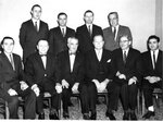 Members of Suffolk University's faculty (CAS), photograph, circa 1950s