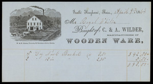 Billhead for C.& A. Wilder, manufacturers of wooden ware, South Hingham, Mass., dated April 9, 1863