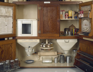 Hoosier cabinet, Castle Tucker, Wiscasset, Maine