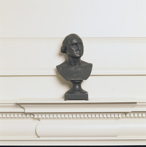 Bust of George Washington on parlor mantelpiece, Hamilton House, South Berwick, Maine