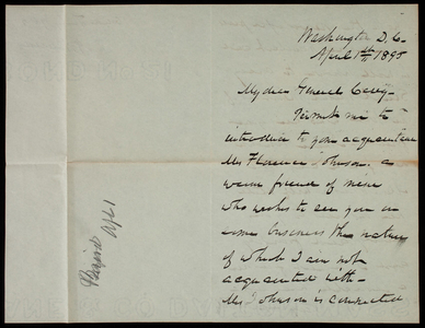 [Absalom] Baird to Thomas Lincoln Casey, April 1, 1895
