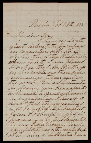 Robert Steele to Thomas Lincoln Casey, February 24, 1885
