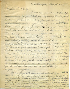 Letter from Benjamin Smith Lyman to Mr. Lesley