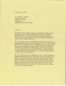 Letter from Mark H. McCormack to Robert J. Charles