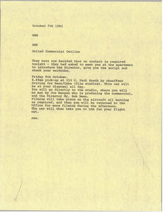 Memorandum from Rita M. Shackleton to Mark H. McCormack