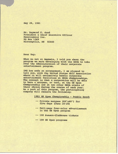 Letter from Mark H. McCormack to Raymond F. Good