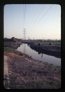 Long March Commune -- irrigation ditch, power line