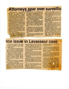 Attorneys spar over surveillance issue in Levasseur case