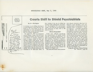 Courts shift to shield psychiatrists