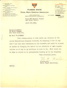 Letter from W. N. Nelson to W. E. B. Du Bois