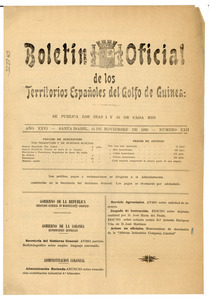 Boletin Oficial de los Territorios EspaÑoles del Golfo de Guinea