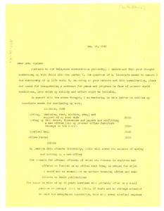 Letter from W. E. B. Du Bois to Anita Blaine