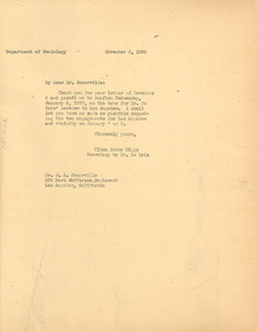 Letter from Ellen Irene Diggs to J. A. Somerville