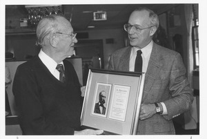 Joseph D. Duffey accepting award