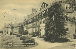 Lewis and Thatcher dormitories, Mass. State College, Amherst, Mass.