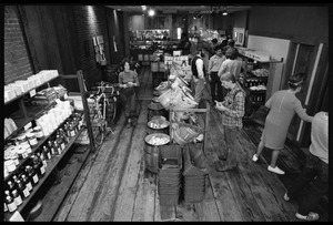 Shoppers inside Erewhon natural food store