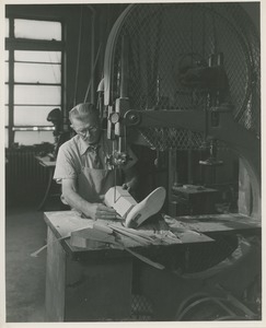 Gus Stein in the prosthetics and orthotics lab