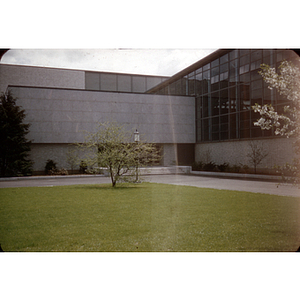 Entrance to Cabot Gym, May 1955, Day View