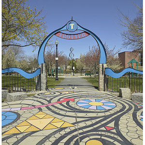 Trotter School Playground fence