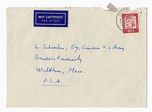 Letter from Francis Russell to Louis Schreiber, October 12, 1962