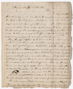 Amherst Academy students' statement on a proposed exhibition, 1831 June 23