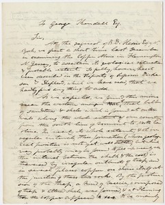 Edward Hitchcock and Charles H. Hitchcock letter to George Kendall, 1858 February 23