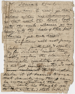 Edward Hitchcock sermon notes, 1834 March