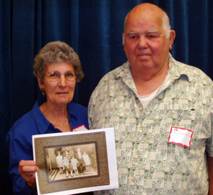 Angie and Tom Emberley at the Waltham Mass. Memories Road Show