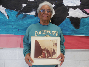 Hilda Bulkley at the Wayland Mass. Memories Road Show