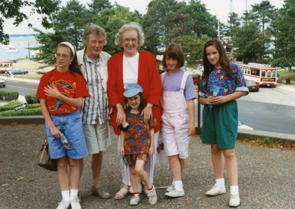 Sightseeing with grandmother