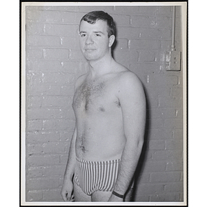 Swimmer Mike Power poses for a portrait