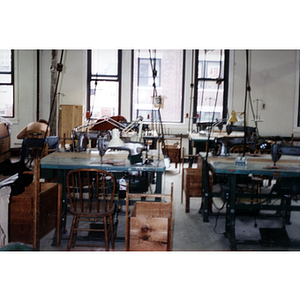 Garment factory interior