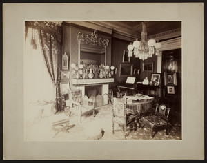 Mrs. Theodore Chase House, interior view of parlor-music room