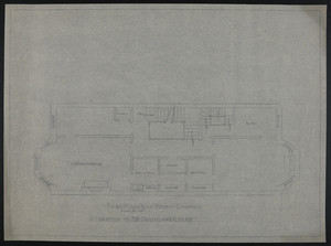 Third Floor Plan-Present Conditions, Alteration to 318 Commonwealth Ave., undated