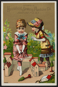 Trade card for the Household Sewing Machine Co., Providence, Rhode Island, undated