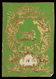Label for unidentified silk manufacturer, hunting dog, location unknown, undated