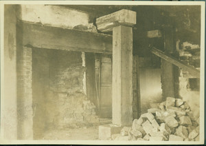 Interior view of restoration work, Boardman House, Saugus, Mass., undated