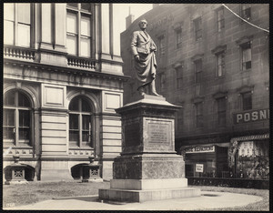 Josiah Quincy statue, Old City Hall, School St., Boston